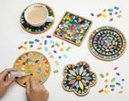Lanyani 2 Sets of DIY Mosaic Craft Kits Mosaic Tiles Coaster Kit Make Your Own - Image 2