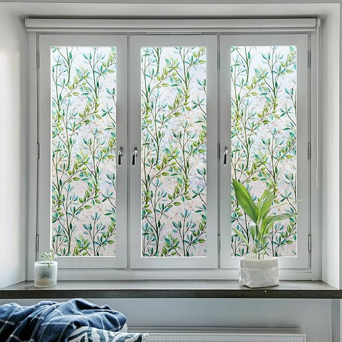 Ranzdn Window Privacy Film, Stained Glass, Static Cling, 23.6" x 78.7" | No - Image 4