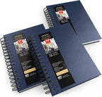 ARTEZA Watercolor Sketchbook Set, 64 Pages per Book, 5.5 x 8.5 Inches, by ARTEZA