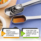 Spring Chef Nesting Stainless Steel Measuring Spoons Set of 7 - Image 5