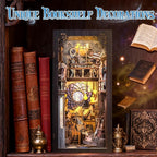 Fsolis Book Nook Kit, 3D Wooden Puzzles - Image 5