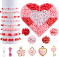 Taybonds Valentine's Day Bracelet Making Kit – Heart-Shaped Bead Box by Taybonds
