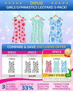DIPUG 3 Pack Gymnastics Leotards - Image 2
