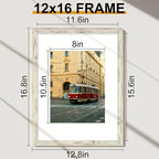 Vittanly 12x16 Picture Frames Set of 2, Ornate Vintage Photo Frame - Image 6