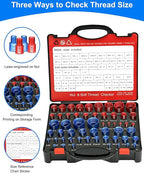 55Pcs Thread Checker, Nut and Bolt Measuring Tool, Bolt Size and Thread Gauge - Image 3