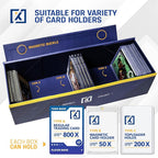 HOMEXPRO Easy Fold Trading Card Storage Box Magnetic Lid | Toploader Storage - Image 3