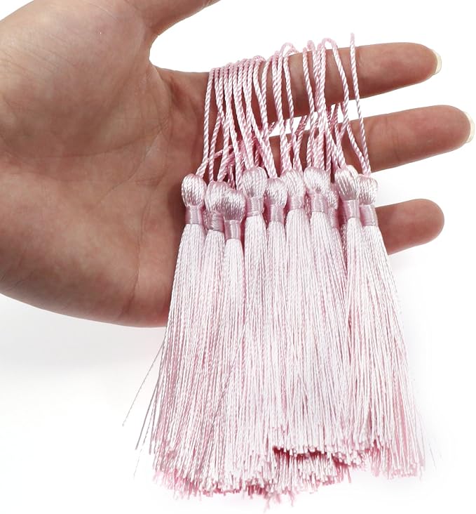 VAPKER Pink Silky Handmade Tassels - Image 4