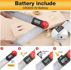 Digital Angle Finder Protractor, Angle Finder Ruler, Stainless steel 7inch 200mm - Image 6