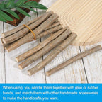 PATIKIL 8 Pcs / 40cm Wood Log Sticks, 0.6-1.2inch in Diameter Natural Driftwood - Image 4