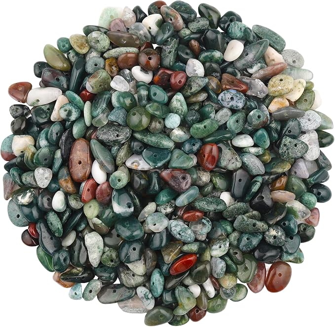 400pcs Natural Chip Stone Beads - Image 7