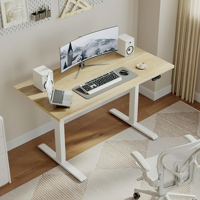 Agilestic Electric Standing Desk, 48 x 24 Inches Height Adjustable Desk - Image 2