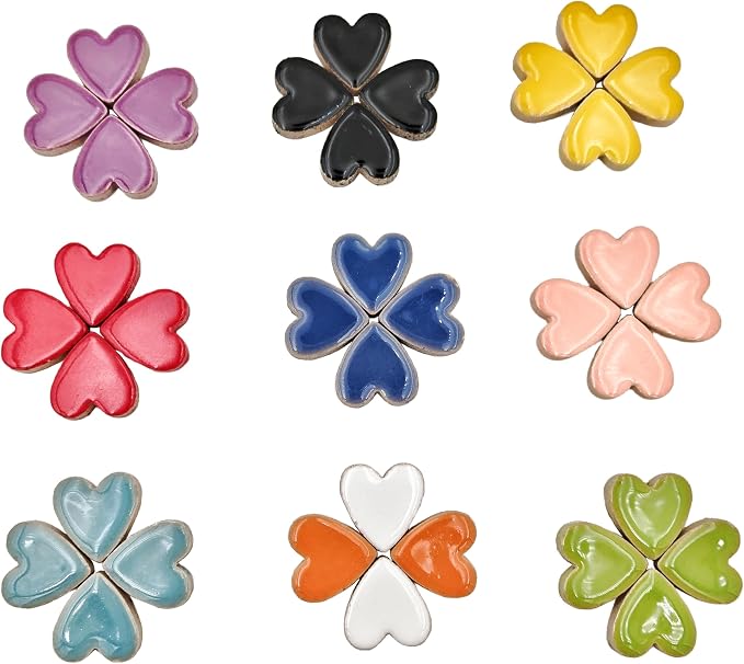 1.1lb Ceramic Mosaic Tiles, Mixed Colour Ceramic Mosaic Pieces - Image 5