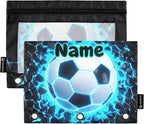Custom 3D Soccer Football Blue Pencil Pouch by BOENLE-WELCOMEYOURCOMING
