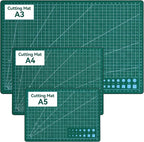 3Pcs Self Healing Cutting Mat, Double-Sided Non-Slip Rotary Cutting Board by Unknown