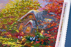 DIAMOND ART CLUB Golden Cabin Dreams Diamond Painting Kit, Fun DIY Crafts - Image 6