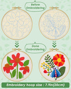 ERKOON Punch Needle Kit Adults Beginners, Needling Punching Project - Image 3