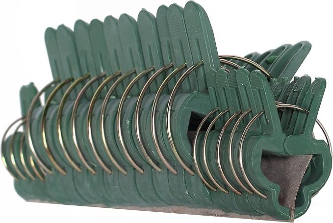 Ram-Pro 20 Piece Green Gentle Gardening Plant & Flower Lever Loop Gripper Clips by RamPro