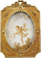 Cuspin 5x7 Picture Frame Vintage Bow Frame, Bronze Textured Resin Photo Frame - Image 9