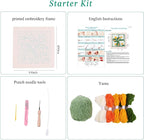Embroidery Punch Needle kit Frame, Embroidery Starter Kits - Image 2