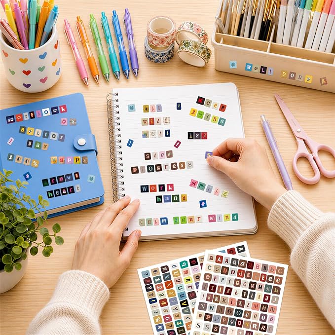 2608Pcs Magazine Letter Stickers - Image 7