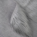 Gray Faux Fur Fabric for Crafts Squares Furry Fabric for Sewing, Upholstery & - Image 5