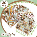 HunnmingRe 20 Pcs 10''x10'' Highland Cow Quilting Fabric Square Cow Precuts - Image 2