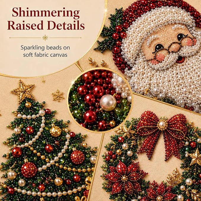 DIY Christmas Pearl Diamond Painting Art Kit - Image 7