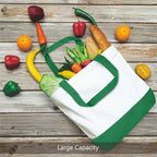 TOPDesign 1-Pack Super Strong Large 12oz Cotton Canvas Tote Bag, Reusable - Image 4