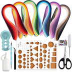 JUYA Paper Quilling Kits with 30 Colors 600 Strips and 8 Tools by JUYACrafts