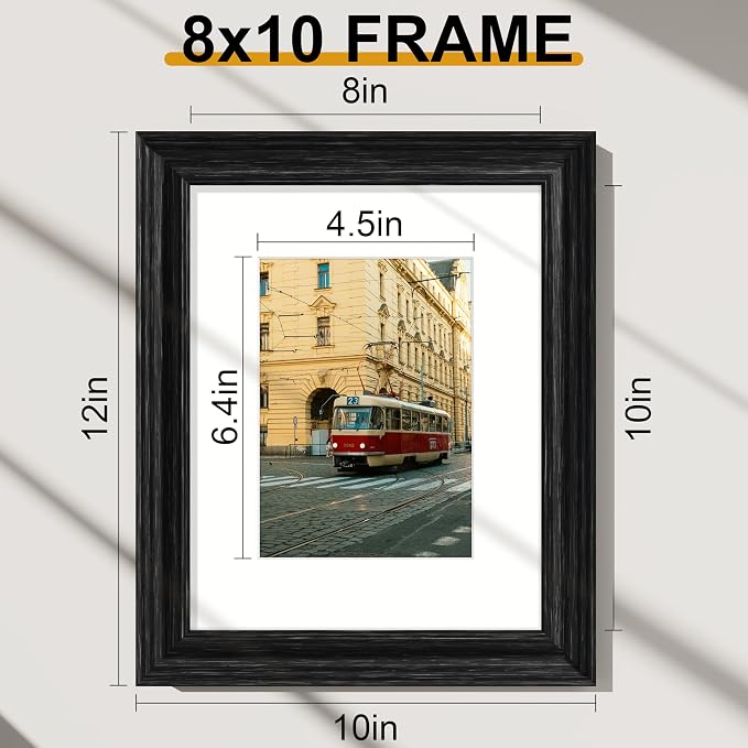 Vittanly 8x10 Picture Frames Set of 2, Ornate Vintage Photo Frame - Image 7