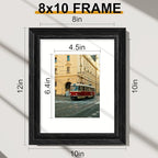 Vittanly 8x10 Picture Frames Set of 2, Ornate Vintage Photo Frame - Image 7