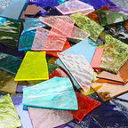 LITMIND 2.2LB Transparent Mixed-Color Stained Glass Scraps - Image 4