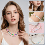 SUTOUG 1500PCS White Letter Beads and Star Beads - Image 6