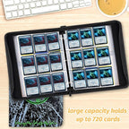 9 Pocket Card Binder, 720 Double Sided Pocket Trading Card Binder, Premium PU - Image 6