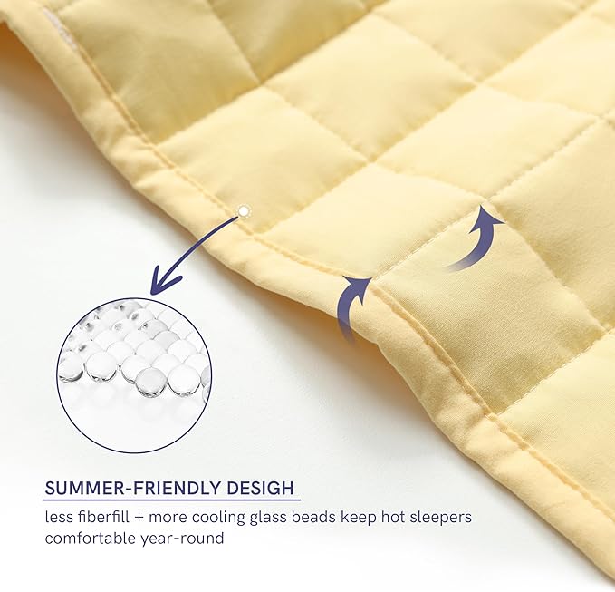 YnM 12lbs Weighted Blanket for Adults, Heavy Bed Throw Blanket - Image 4