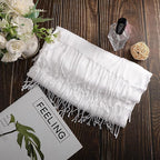 Suhine 6 Pcs Blank White Cotton Scarf to Tie Dye, Full Cotton Scarf Bikini - Image 3