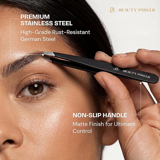 Beauty Power Tweezers for Women Facial Hair: Ultra Precision Tweezers for Women - Image 4