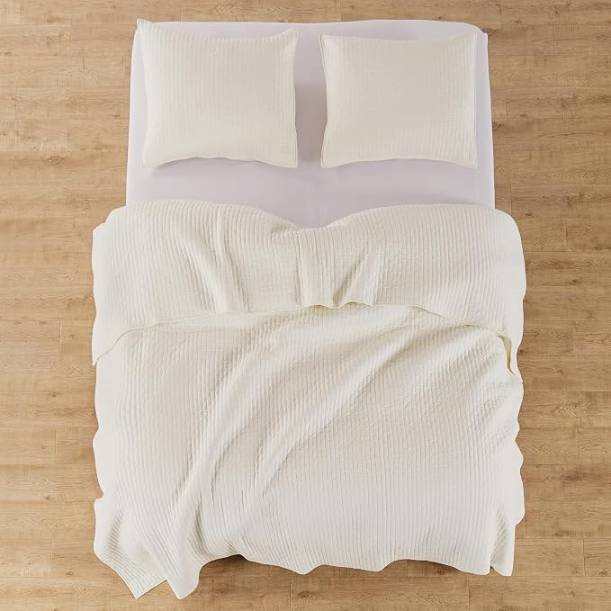 Levtex Home Cross Stitch Reversible Full/Queen Quilt Set - Image 9