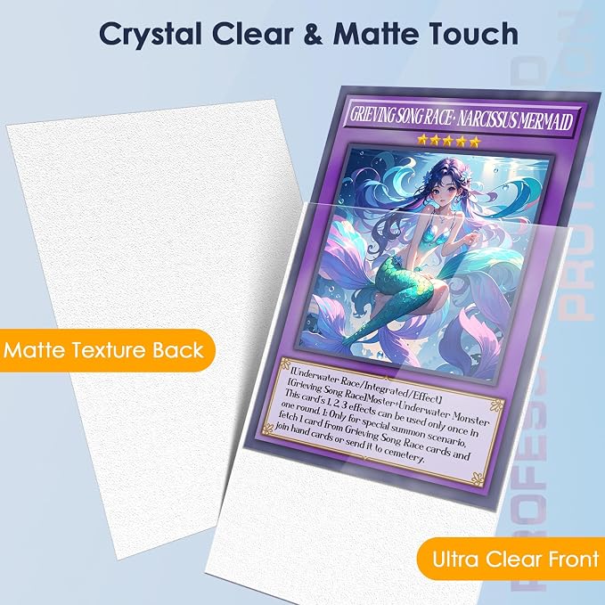 Kitoyz 500 Pcs Card Sleeves for Trading Card, Matte Card Sleeves Deck Card - Image 2
