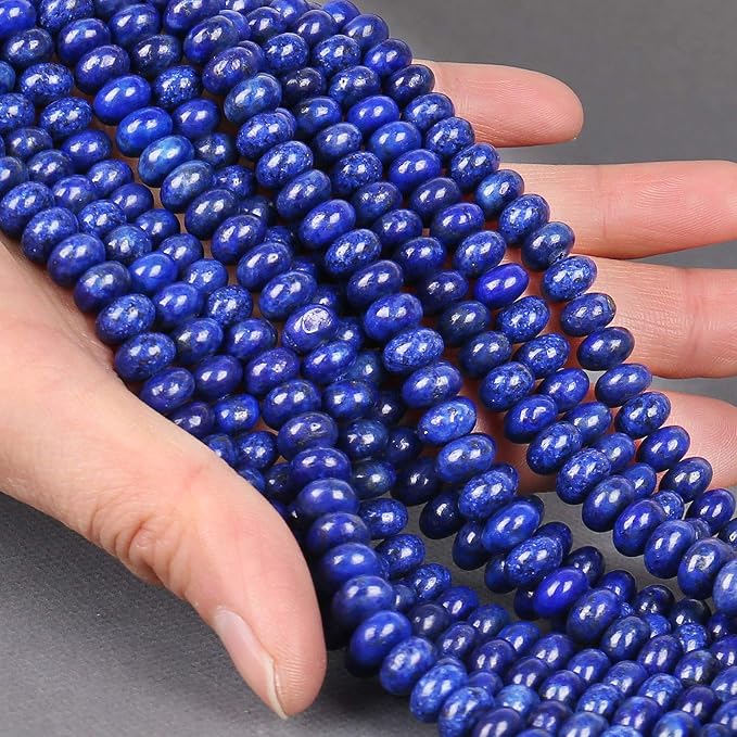 ICAI Beads 5x8mm Natural Beads Rondelle Spacer Loose Beads - Image 3