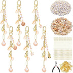 CraftyDream 558 Pcs Seashell Keychain Making Kit DIY Beach Charms Ocean Craft by CraftyDream