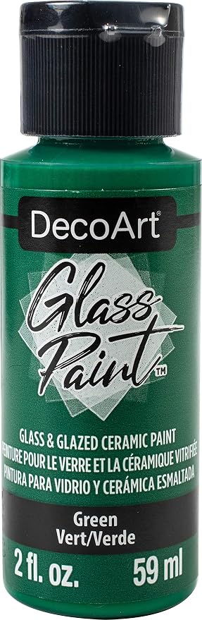 Deco Art GLASS PAINT 2OZ GREEN, us:one size by DecoArtAcrylicPaintCraftSupplies
