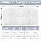 Mulctun 45LB Natural White Rocks, 1/4"-3/4" Garden River Rock, Decorative - Image 7