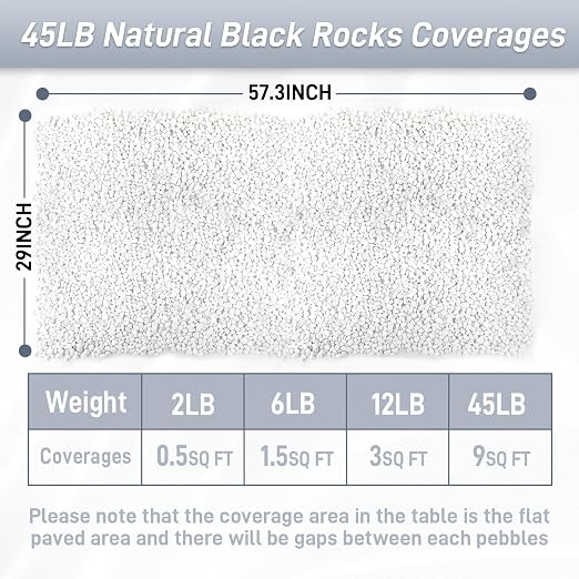 Mulctun 45LB Natural White Rocks, 1/4"-3/4" Garden River Rock, Decorative - Image 7