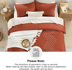 Andency Burnt Orange Twin/Twin XL Comforter Set, Twin Bed Comforter - Image 5
