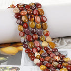 HAAMIIQII Natural Mookaite Jasper Pebble Stone 5-8mm Small Irregular Freeform - Image 2