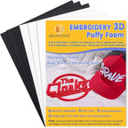 New brothread - 16 Options- 6PCS Embroidery Puffy Foam 9″x12″ Large Size 3MM by Newbrothread