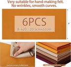 HaoFeiJH 6 Rolls 8"x20" Soft Felt Fabric Sheets, 1.6mm Thick, and Projects - Image 3