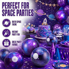 Realspring 12 Pack 8 Inch Galaxy Beach Balls – Space Themed Pool Toys - Image 6