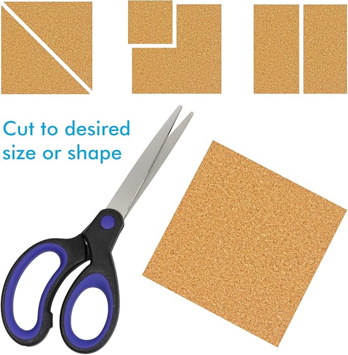 50 Pack Self-Adhesive Cork Squares 4 x 4 Inches Cork Tiles Backing Sheets - Image 5